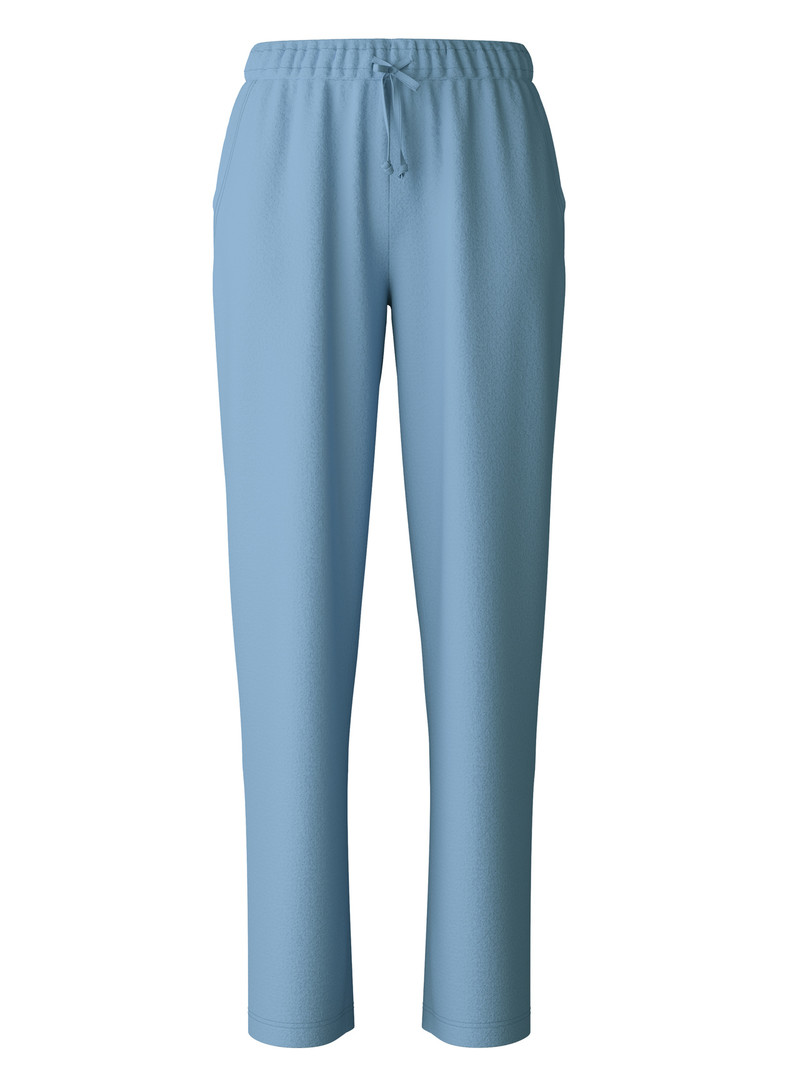 Calida Lounge Velours Velour Pants Loungewear Damen Endless Sky | 06348-LMZC