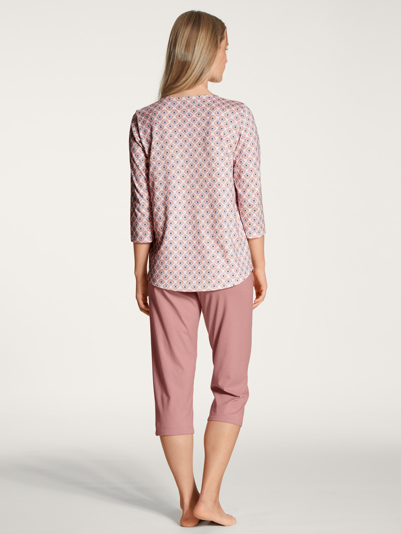 Calida Lovely Nights 3/4 Pyjama Nachtwäsche Damen Rosa | 31674-QCMZ