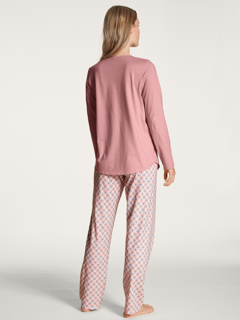 Calida Lovely Nights Pyjama Nachtwäsche Damen Rosa | 71623-PDMX