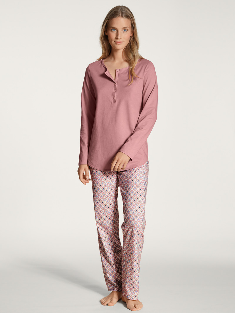 Calida Lovely Nights Pyjama Nachtwäsche Damen Rosa | 71623-PDMX