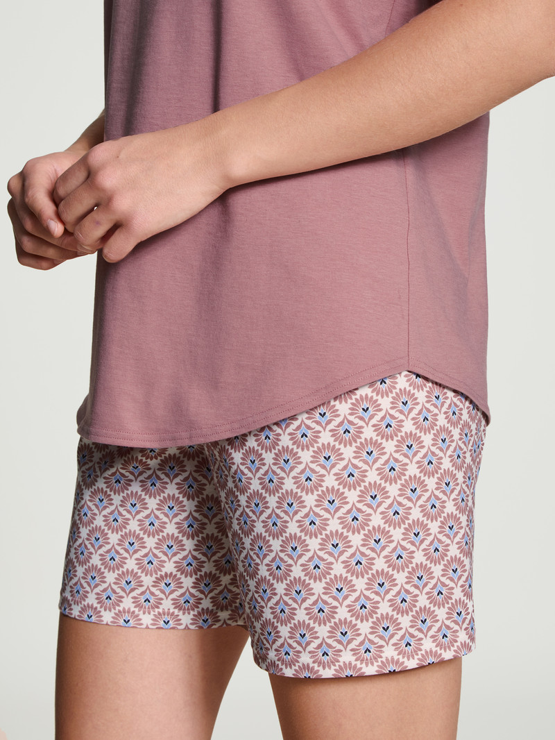 Calida Lovely Nights Short Pyjama Nachtwäsche Damen Rosa | 72084-IUCN