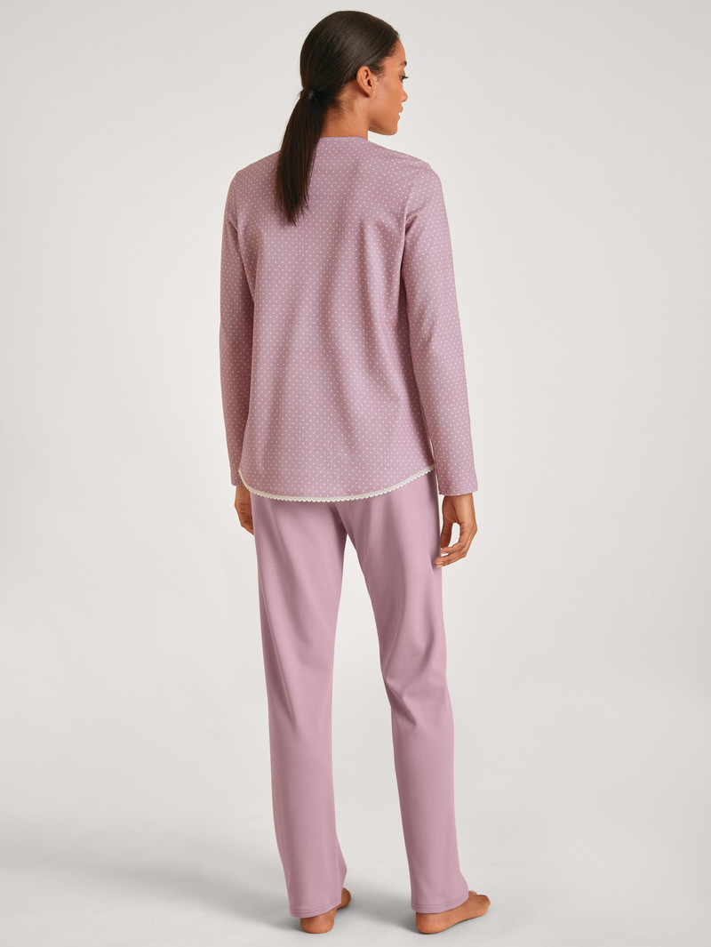 Calida Midnight Dreams Pyjama Nachtwäsche Damen Mauve Shadow | 60348-XCGL