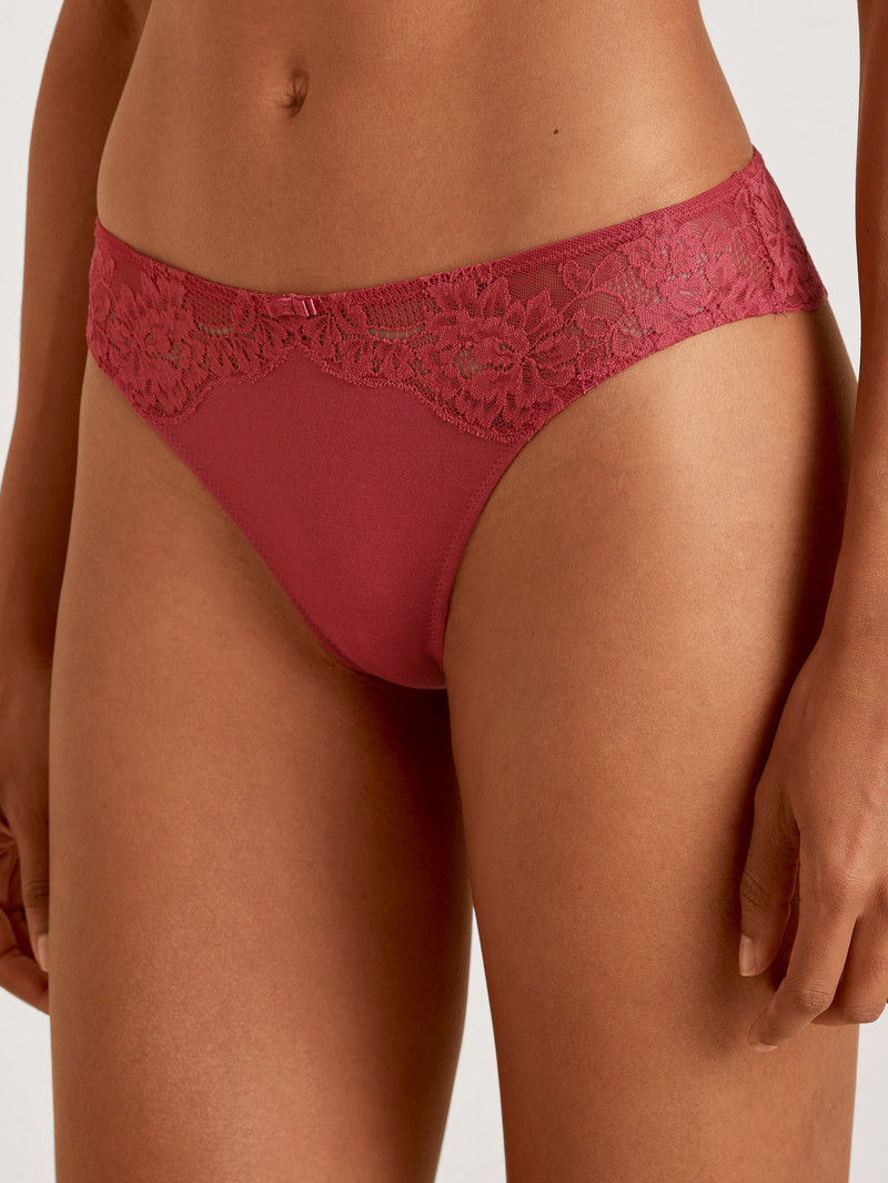 Calida Modal Sense String Unterwäsche Damen Rot | 73190-CHIL