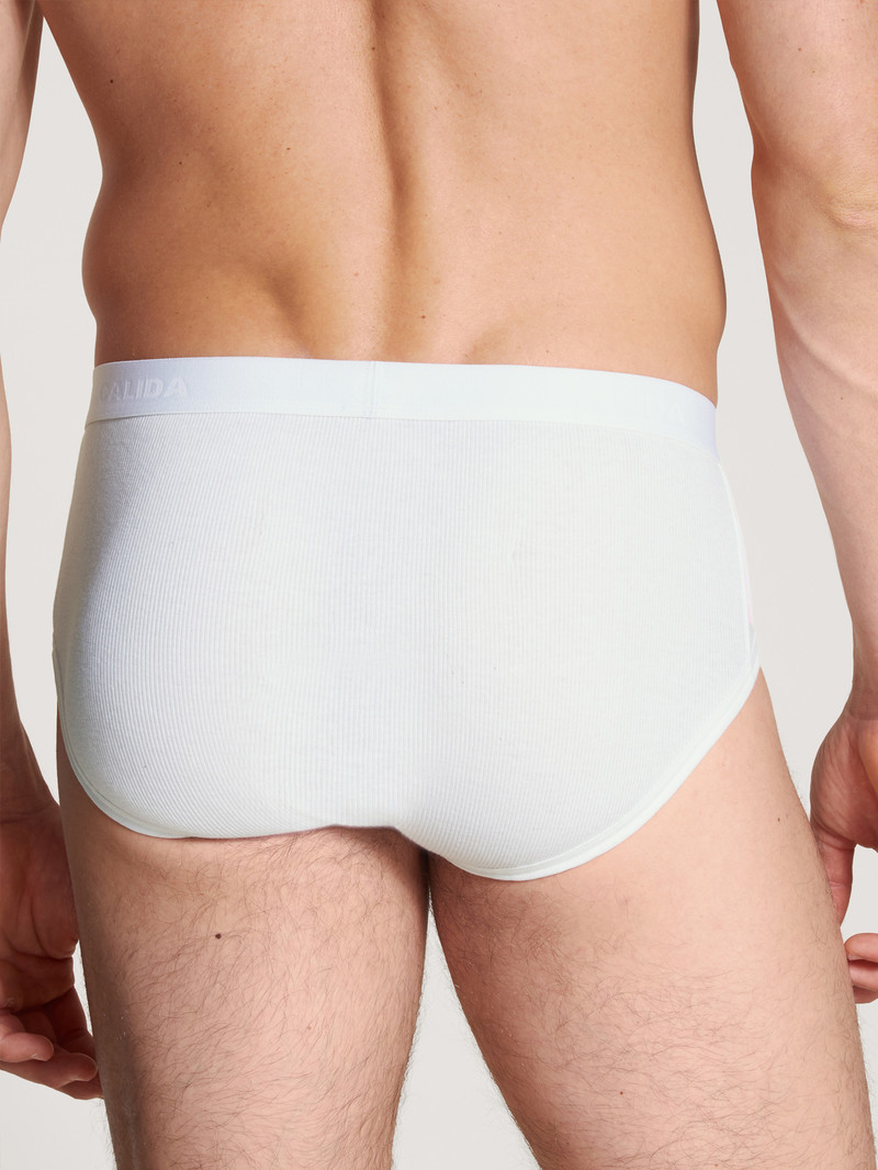 Calida Natural Benefit Briefs In A Double Pack Unterwäsche Herren Weiss | 84315-YSLM