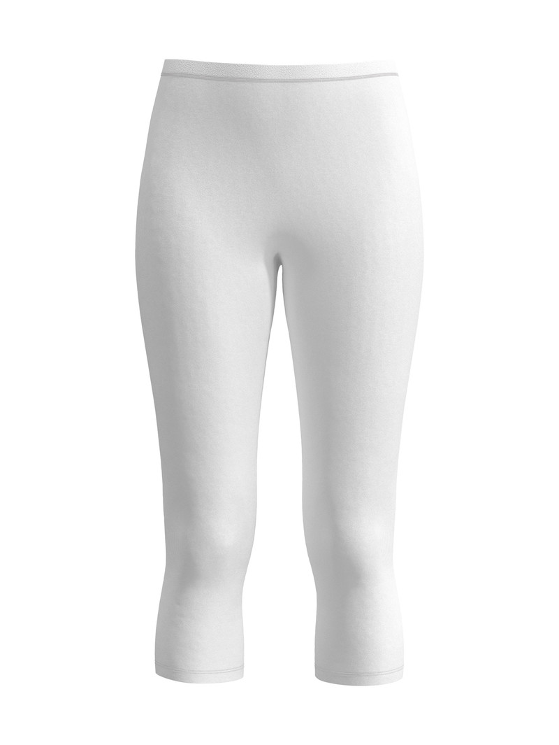 Calida Natural Comfort 3/4 Leggings Loungewear Damen Weiss | 16523-UBAT