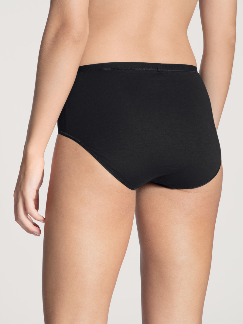 Calida Natural Comfort Brief Unterwäsche Damen Schwarz | 95623-KESJ