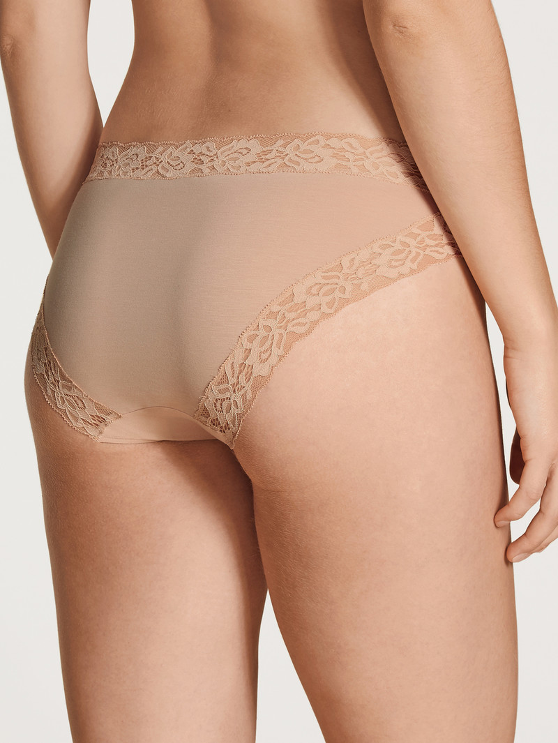 Calida Natural Comfort Lace Brief Unterwäsche Damen Rosa | 75096-RGXJ