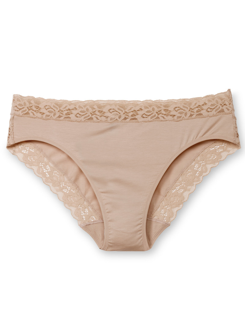 Calida Natural Comfort Lace Brief Unterwäsche Damen Rosa | 75096-RGXJ