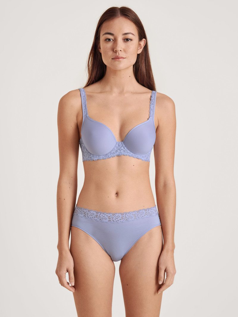 Calida Natural Comfort Lace Spacer Bra Unterwäsche Damen Lavendel | 78409-LJHG