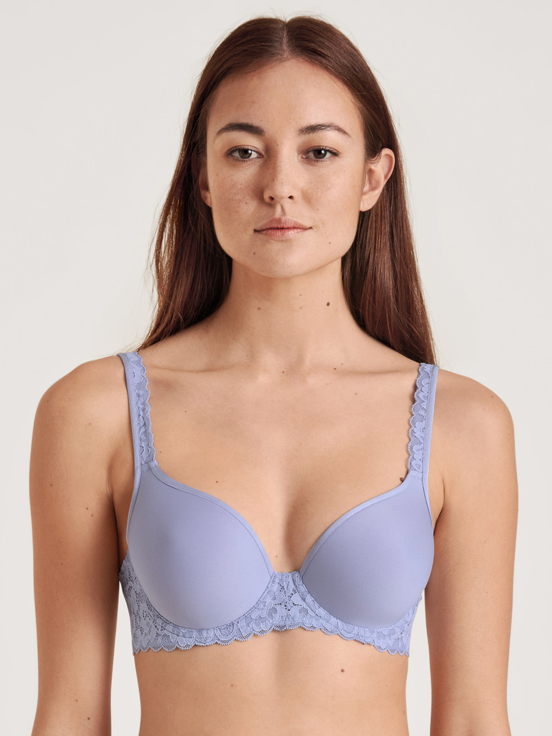 Calida Natural Comfort Lace Spacer Bra Unterwäsche Damen Lavendel | 78409-LJHG