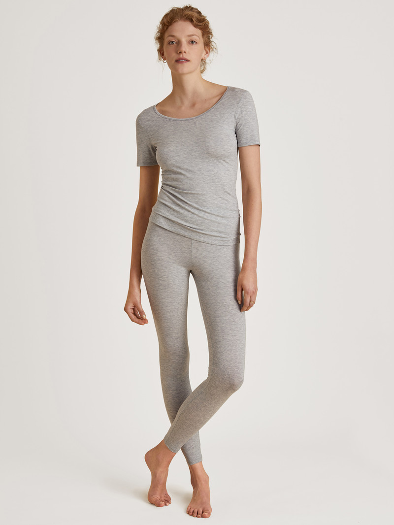 Calida Natural Comfort Leggings Loungewear Damen Grau | 96573-VRKT