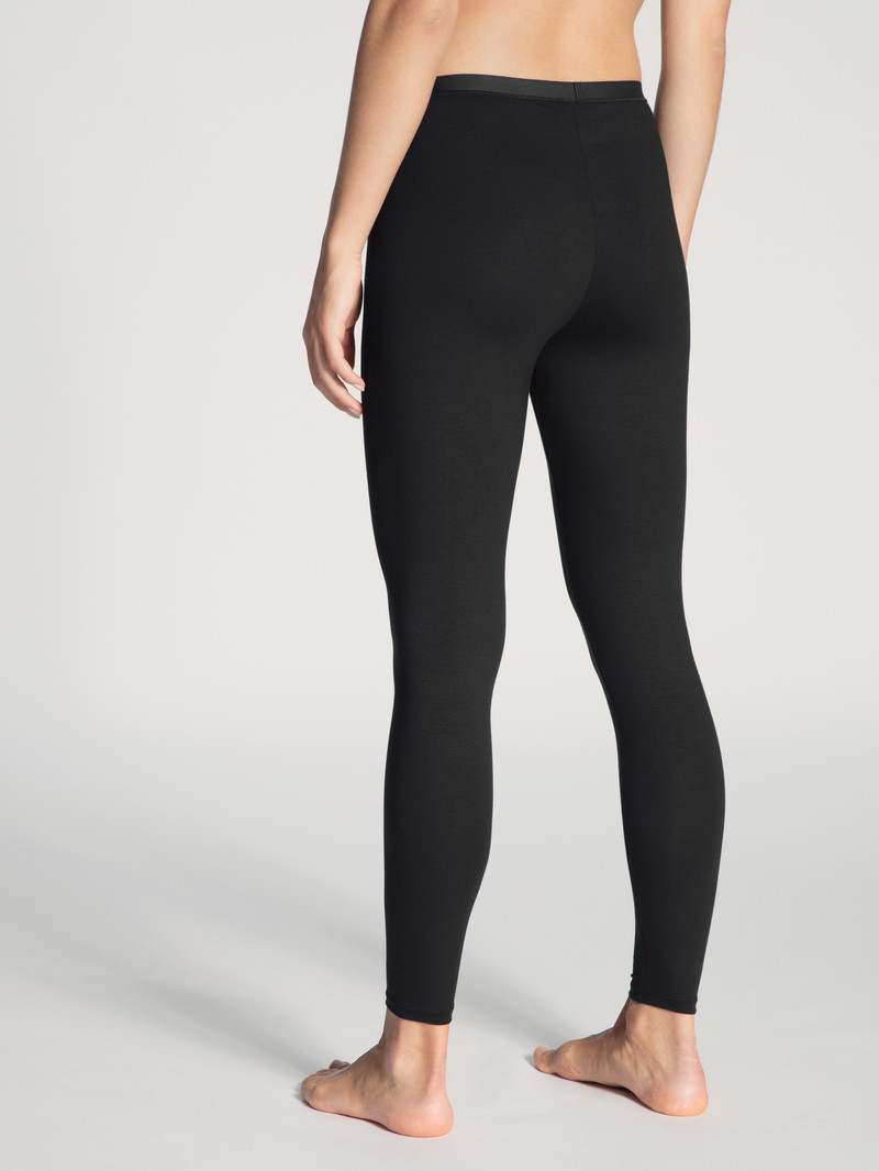 Calida Natural Comfort Leggings Loungewear Damen Schwarz | 95061-EHFS