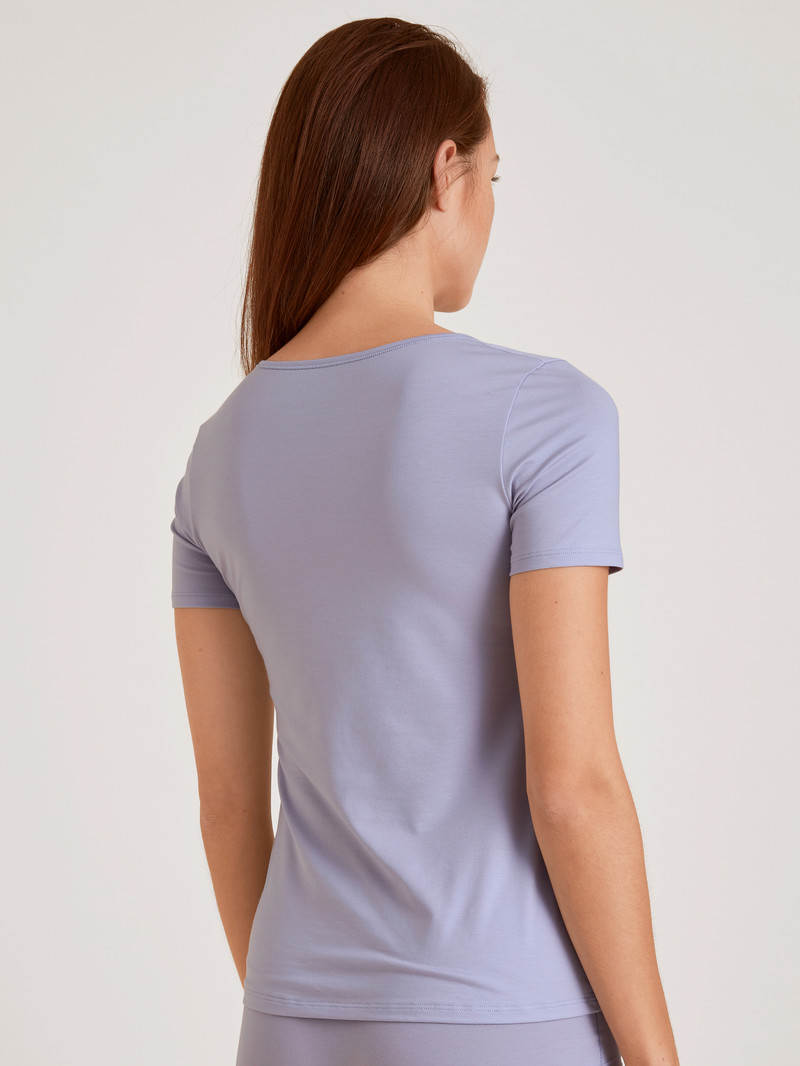 Calida Natural Comfort Shirt Shortsleeve Unterwäsche Damen Lavendel | 32094-PJVI