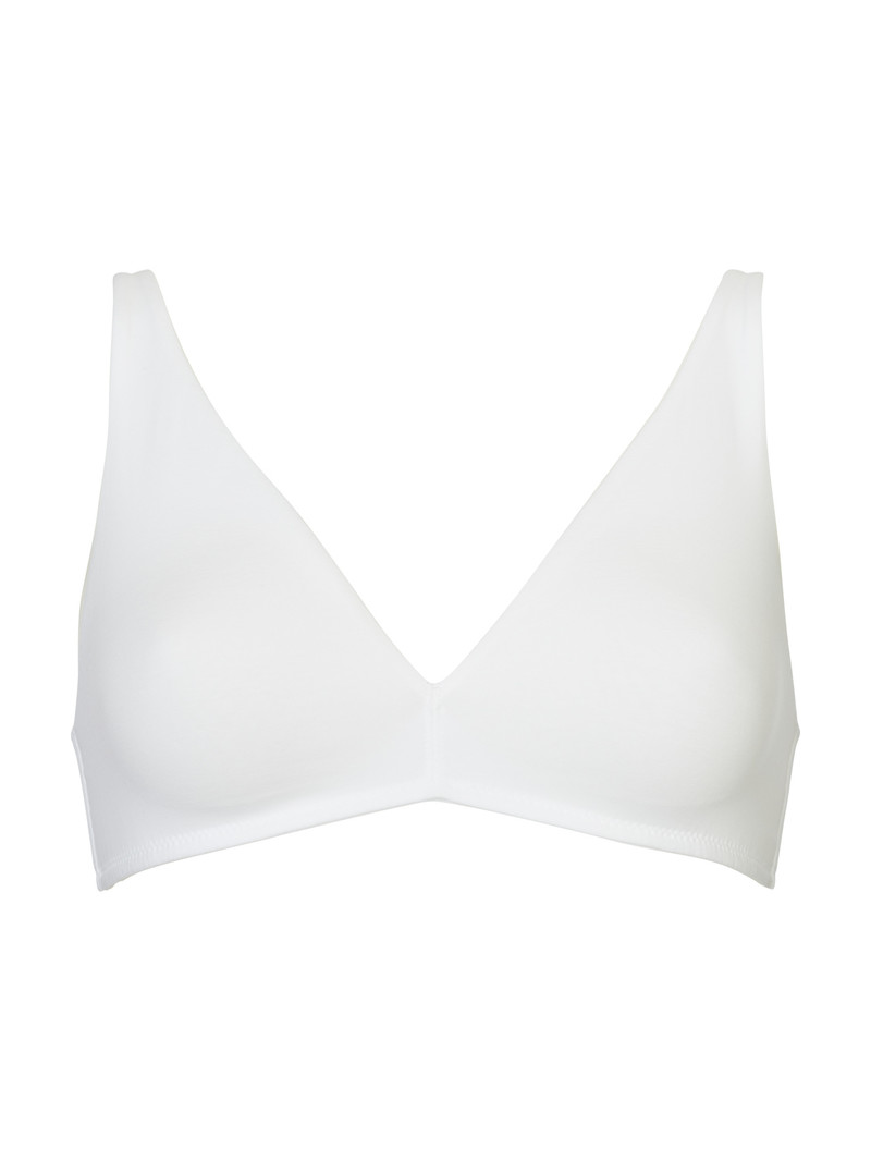 Calida Natural Comfort Soft Bra Unterwäsche Damen Weiss | 84392-VXWY