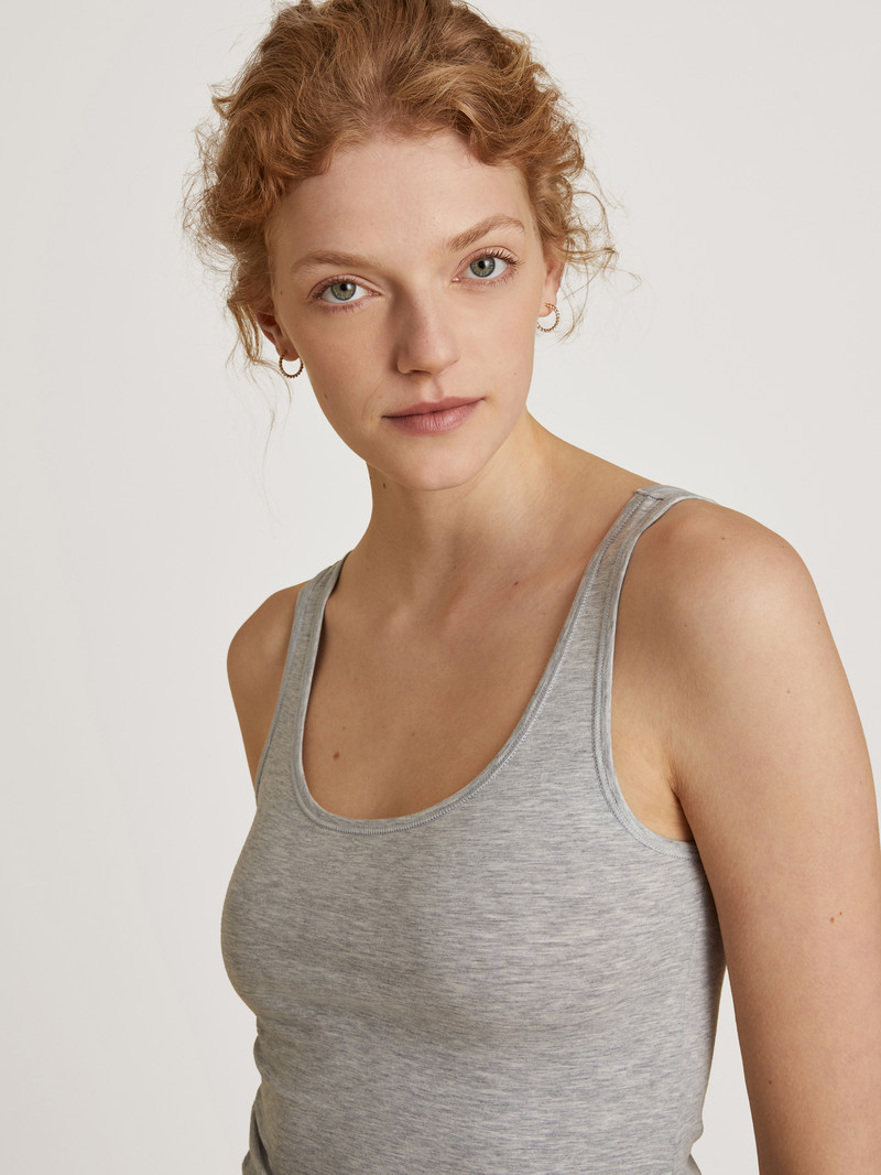 Calida Natural Comfort Tank Top Unterwäsche Damen Grau | 70963-GZIO