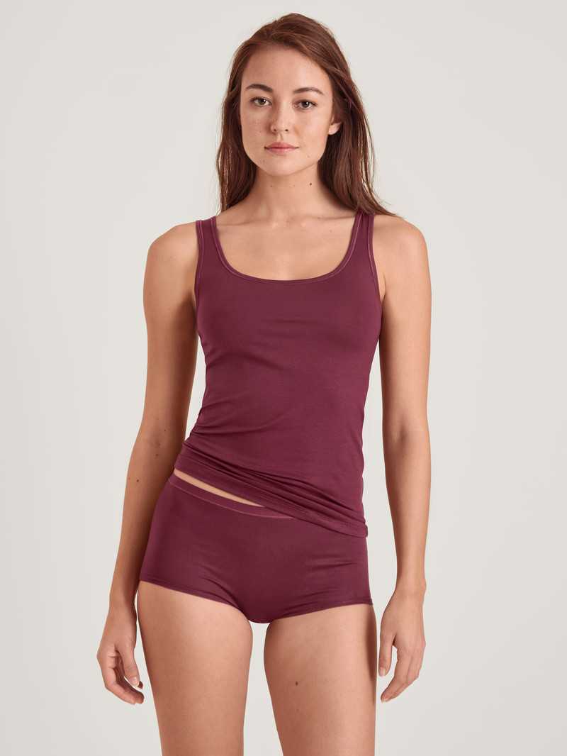 Calida Natural Comfort Tank Top Unterwäsche Damen Rot | 89615-MXZT