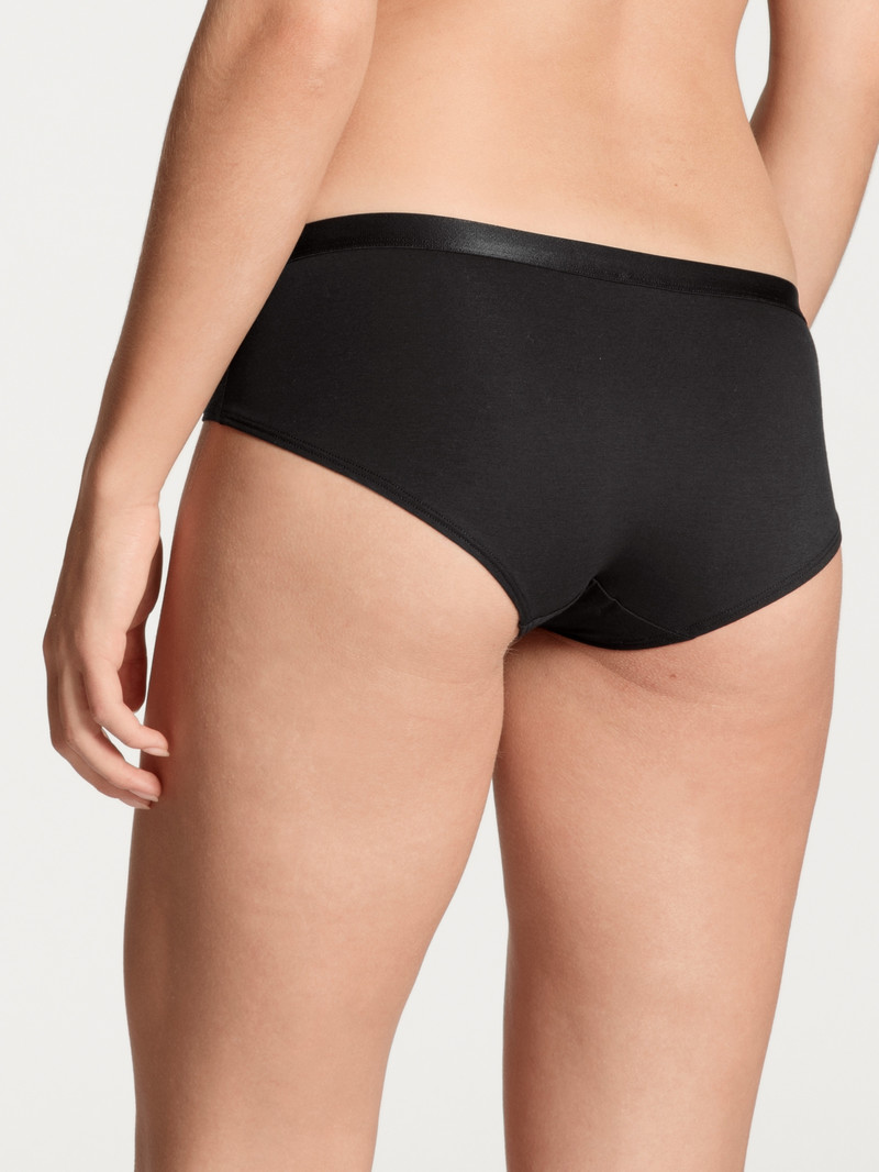 Calida Natural Joy Panty Unterwäsche Damen Schwarz | 60913-GUOT