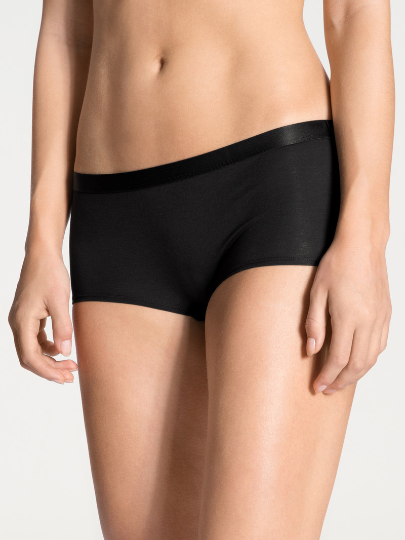 Calida Natural Joy Panty Unterwäsche Damen Schwarz | 69871-HVUZ