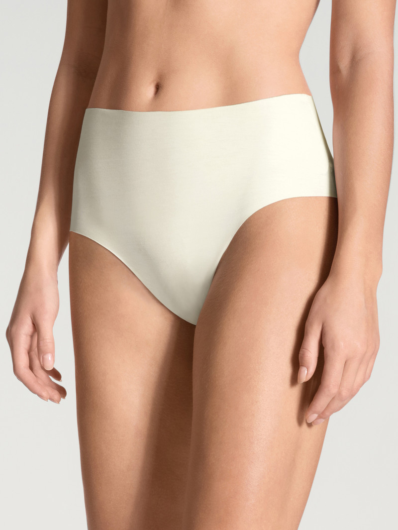 Calida Natural Skin Brief, Cradle To Cradle Certified® Yoga Damen Weiß | 52196-BIRQ