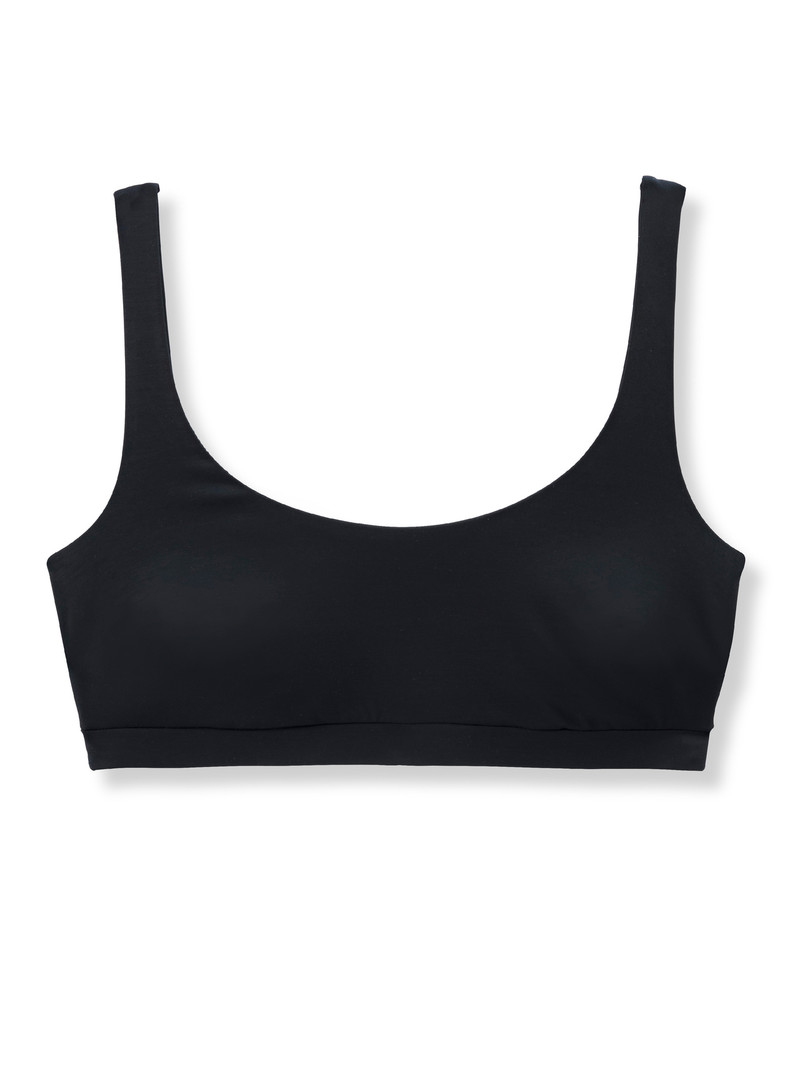 Calida Natural Skin Bustier, Cradle To Cradle Certified® Yoga Damen Schwarz | 25983-HKWQ