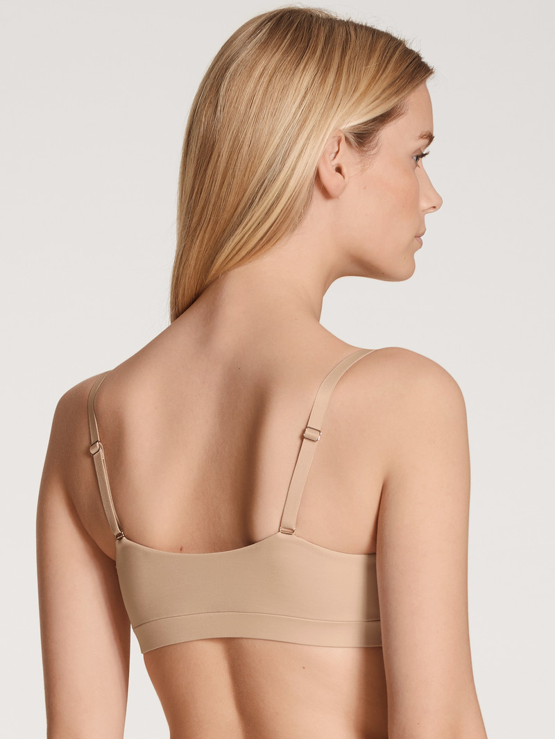 Calida Natural Skin Bustier, Cradle To Cradle Certified® Yoga Damen Rosa | 04968-FVXU