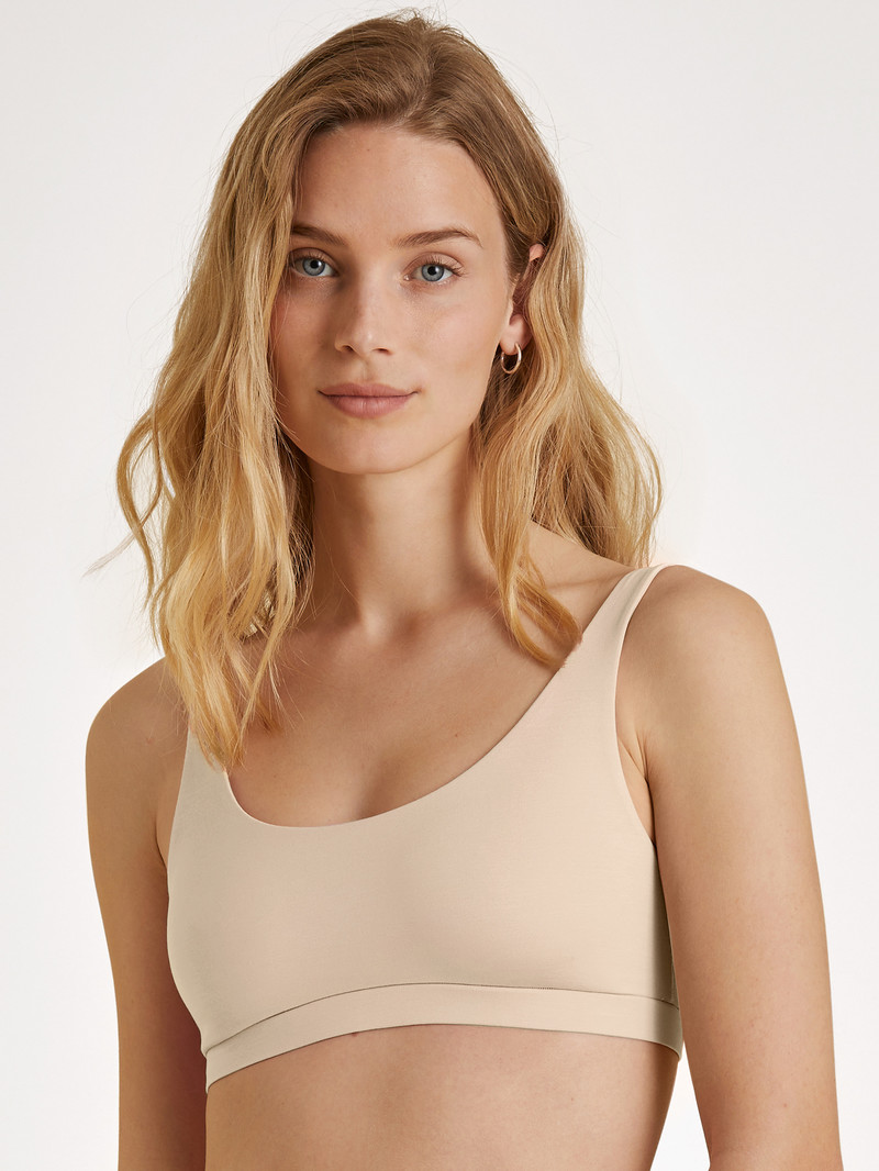 Calida Natural Skin Bustier, Cradle To Cradle Certified® Yoga Damen Rosa | 19754-NIHU