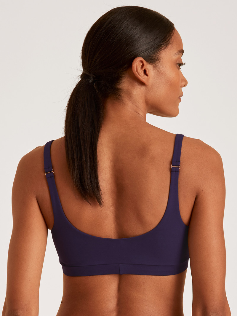 Calida Natural Skin Bustier, Cradle To Cradle Certified® Yoga Damen Lila | 84179-EXFS