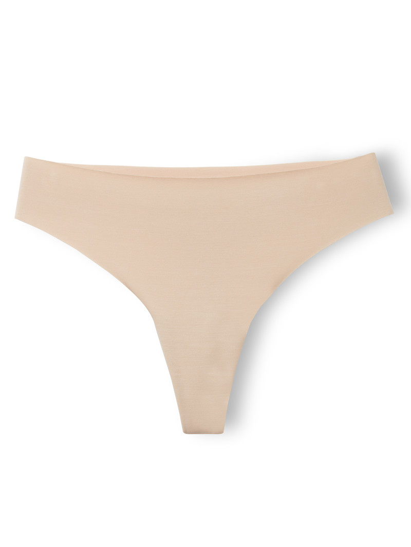 Calida Natural Skin String Yoga Damen Rosa | 40265-BLFP