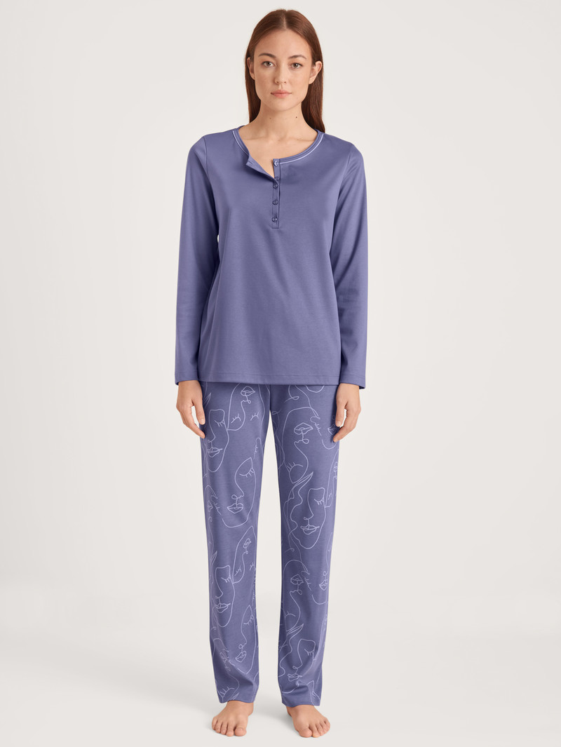 Calida Night Lovers Pyjama Nachtwäsche Damen Lila | 95046-CEYF