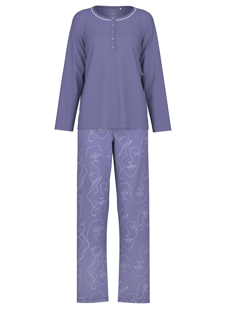 Calida Night Lovers Pyjama Nachtwäsche Damen Lila | 95046-CEYF