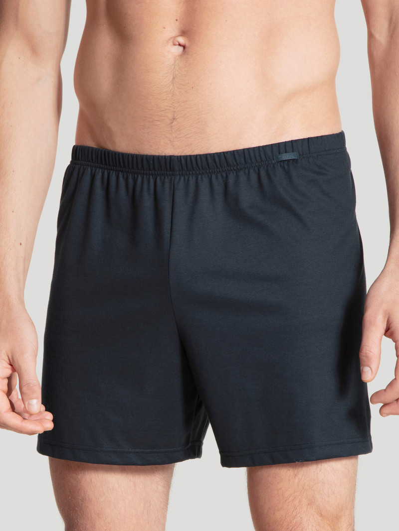 Calida Prints Benefit Boxershorts, Two Pack Unterwäsche Herren Darkblue | 98162-GUBK