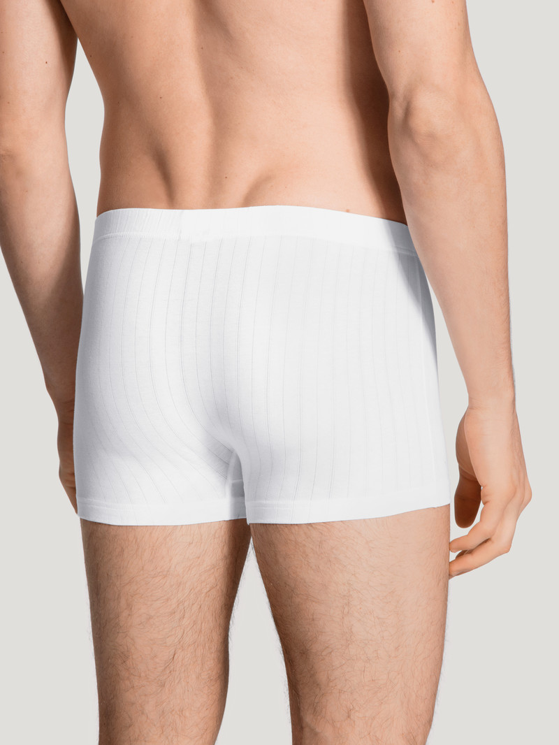 Calida Pure & Style Boxer Brief, Covered Waistband Unterwäsche Herren Weiss | 28761-EQXP