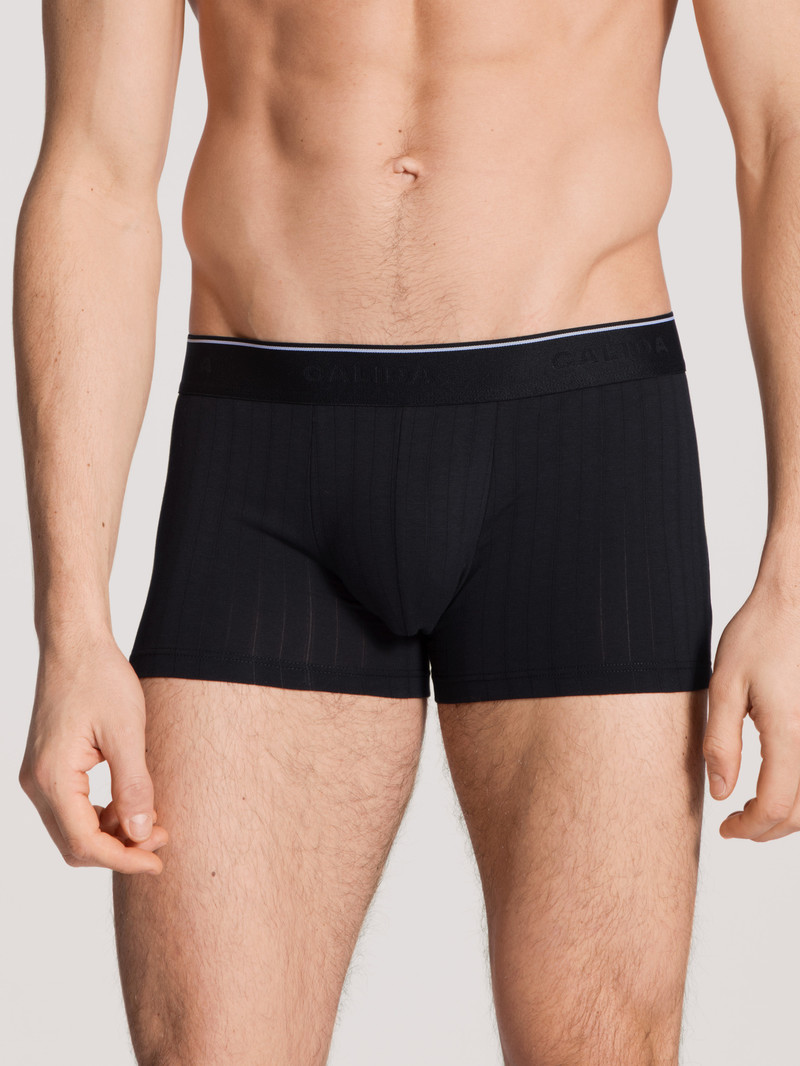 Calida Pure & Style Boxer Brief, Elastic Waistband Unterwäsche Herren Schwarz | 36078-MZEO