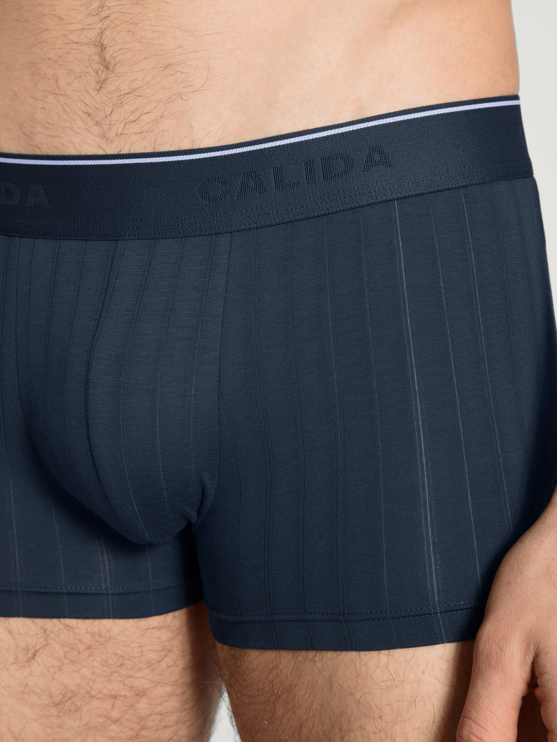 Calida Pure & Style Boxer Brief, Elastic Waistband Unterwäsche Herren Indigo | 42910-LNCA