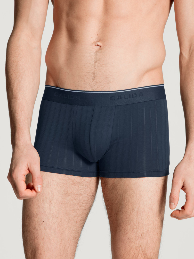 Calida Pure & Style Boxer Brief, Elastic Waistband Unterwäsche Herren Indigo | 42910-LNCA