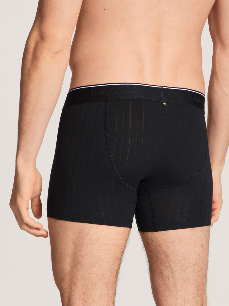 Calida Pure & Style Boxer Brief Unterwäsche Herren Schwarz | 32091-CMNL