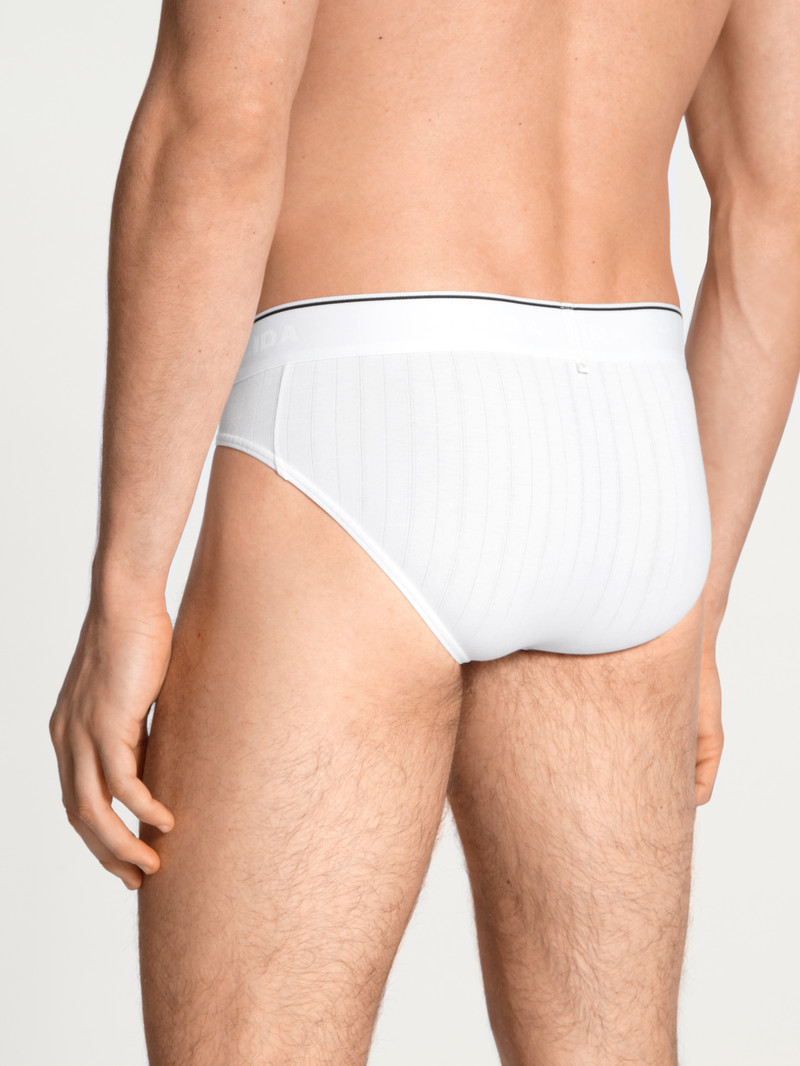 Calida Pure & Style Mini Brief Unterwäsche Herren Weiss | 67094-SXLF