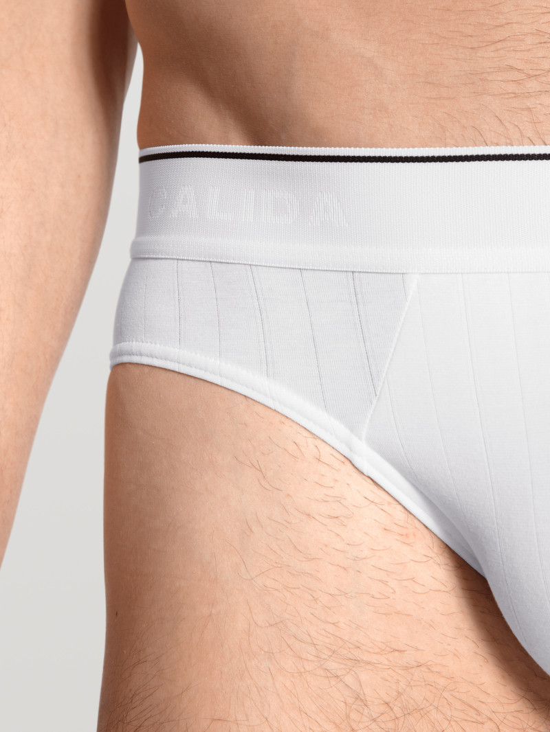 Calida Pure & Style Mini Brief Unterwäsche Herren Weiss | 67094-SXLF