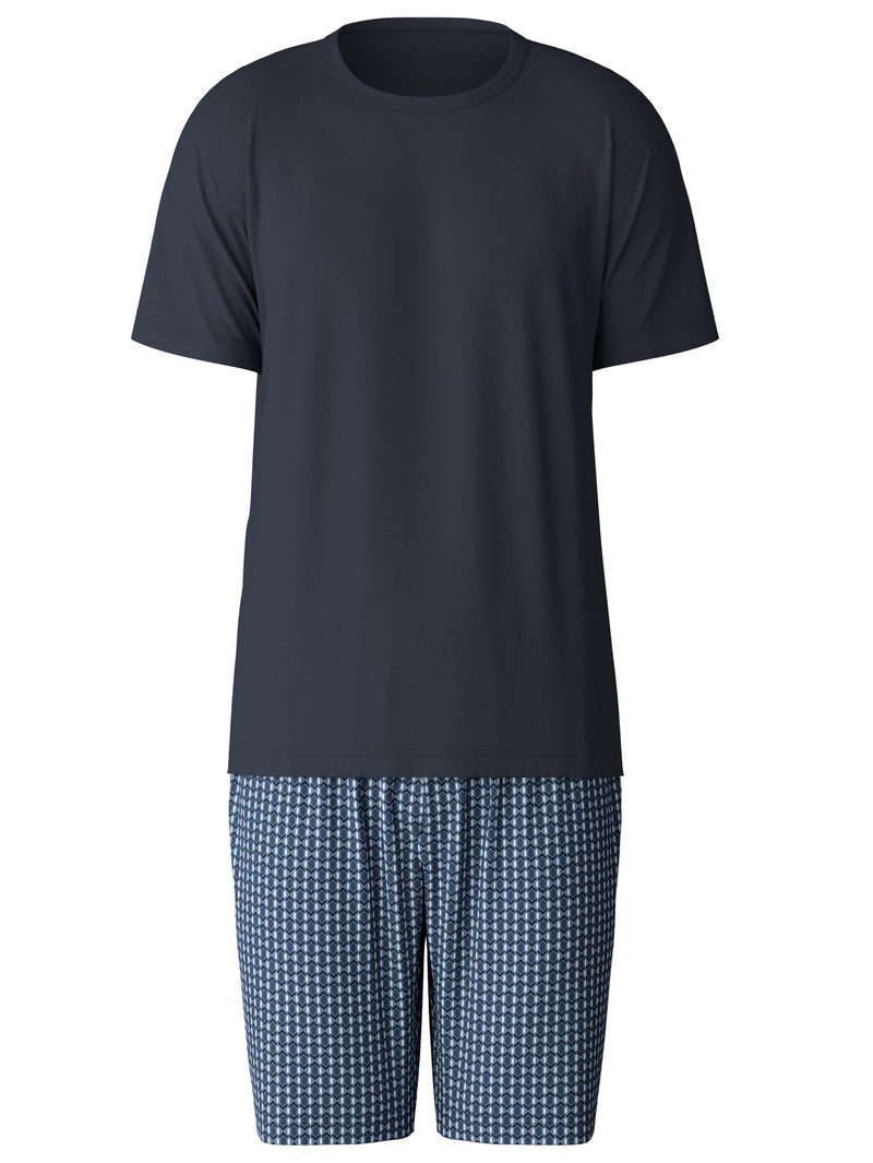 Calida Relax Streamline 2 Short Pyjama Nachtwäsche Herren Dunkel | 15904-JDTC