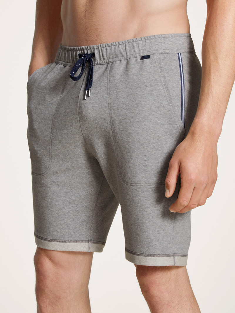 Calida Remix Basic Lounge Bermudas Loungewear Herren Carbon Melé | 45893-FTPR