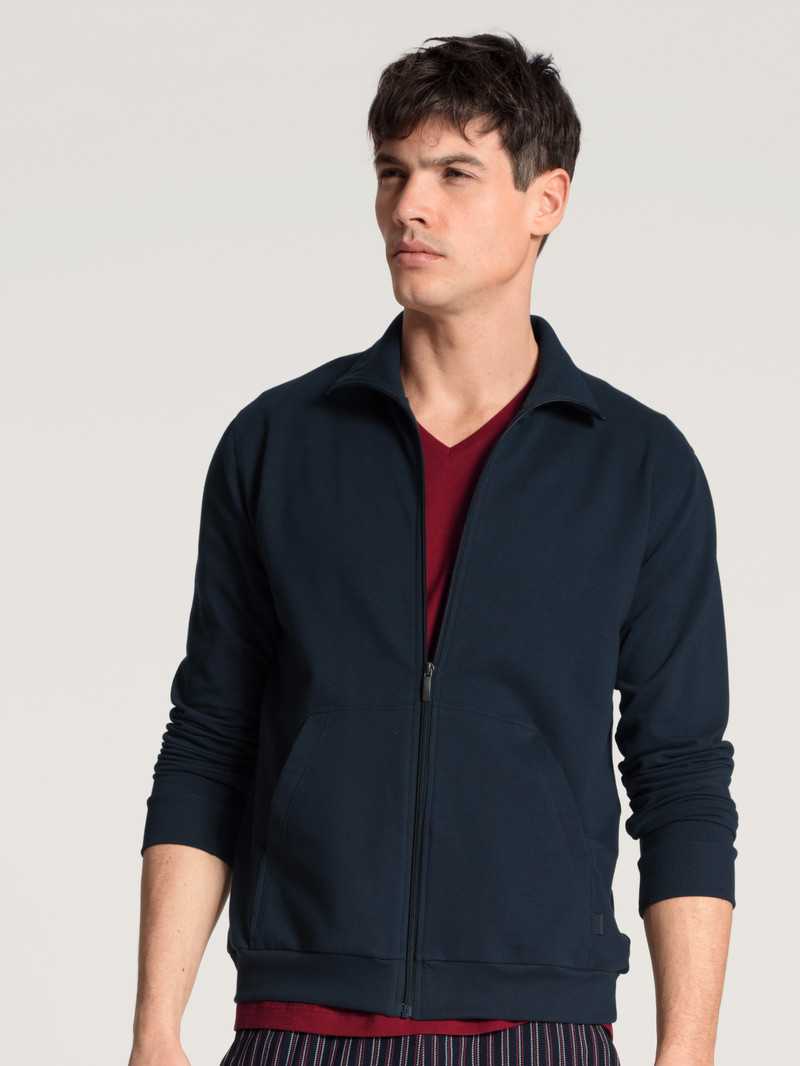 Calida Remix Basic Lounge Jacket Loungewear Herren Dunkel | 14362-SUFY