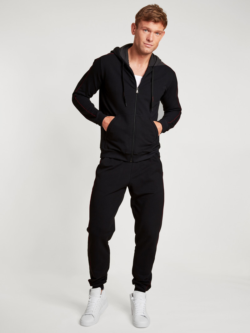 Calida Remix Basic Lounge Jacket Loungewear Herren Schwarz | 49263-QSYN