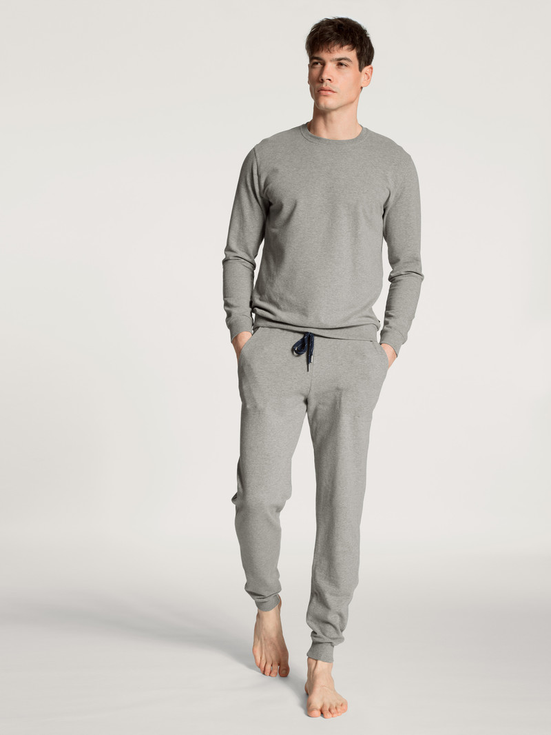 Calida Remix Basic Lounge Pants Loungewear Herren Carbon Melé | 15067-WYIC