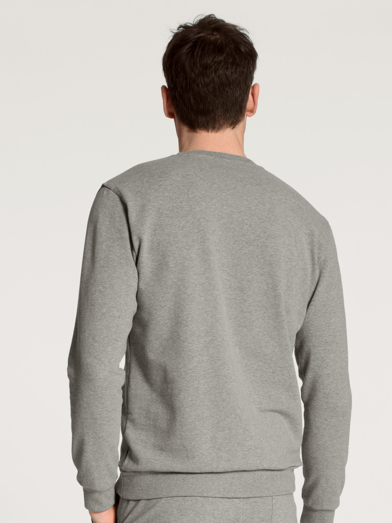 Calida Remix Basic Lounge Sweatshirt Loungewear Herren Carbon Melé | 45871-OLKA