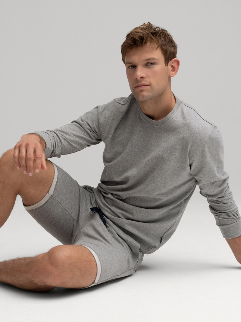 Calida Remix Basic Lounge Sweatshirt Loungewear Herren Carbon Melé | 45871-OLKA