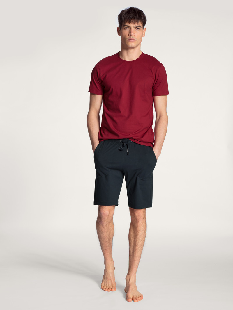 Calida Remix Basic Sleep Bermudas Nachtwäsche Herren Dunkel | 69427-XOQS