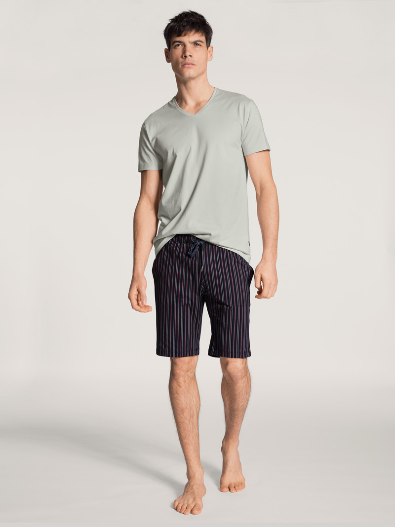 Calida Remix Basic Sleep Bermudas Nachtwäsche Herren Rot | 26703-EMWV