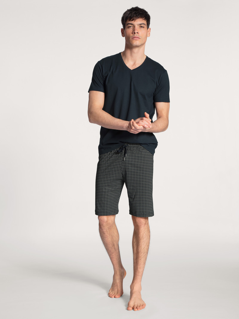 Calida Remix Basic Sleep Bermudas Nachtwäsche Herren Fog | 47691-CKGE