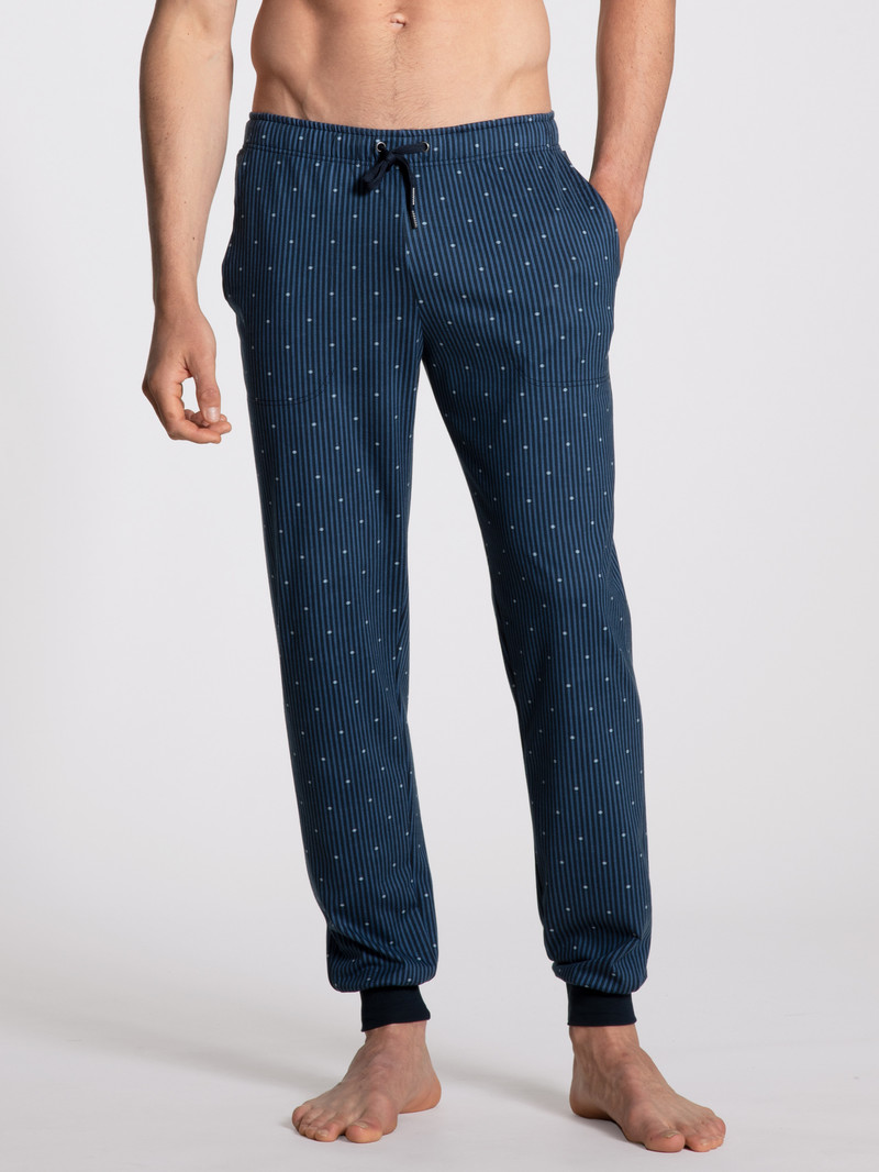 Calida Remix Basic Sleep Pants Nachtwäsche Herren Blau | 71956-DRSU