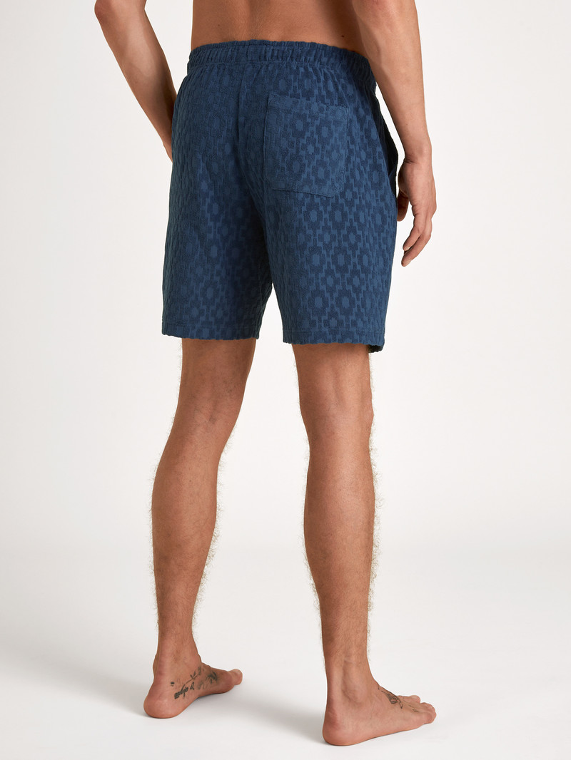 Calida Rmx Lounge Holiday Bermudas Loungewear Herren Blau | 07831-NUZJ